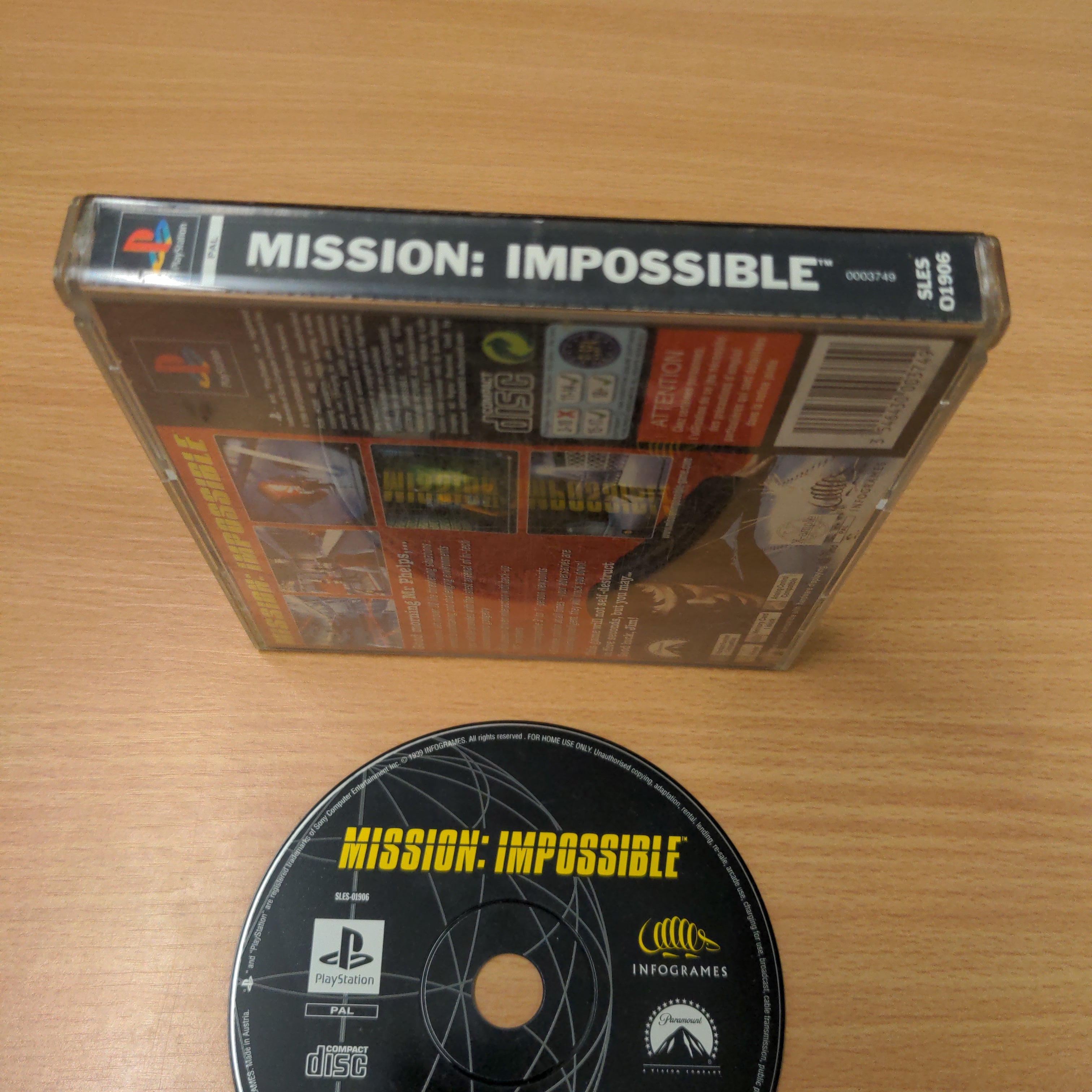 Mission: Impossible Sony PS1 game Mission: Impossible Sony PS1 game